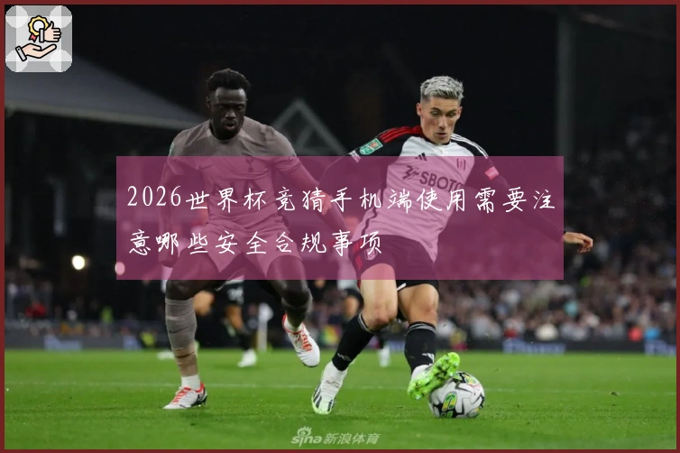 2026世界杯竞猜手机端使用需要注意哪些安全合规事项