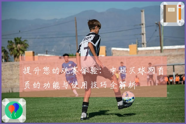 提升您的观赛体验：中超买球网首页的功能与使用技巧全解析